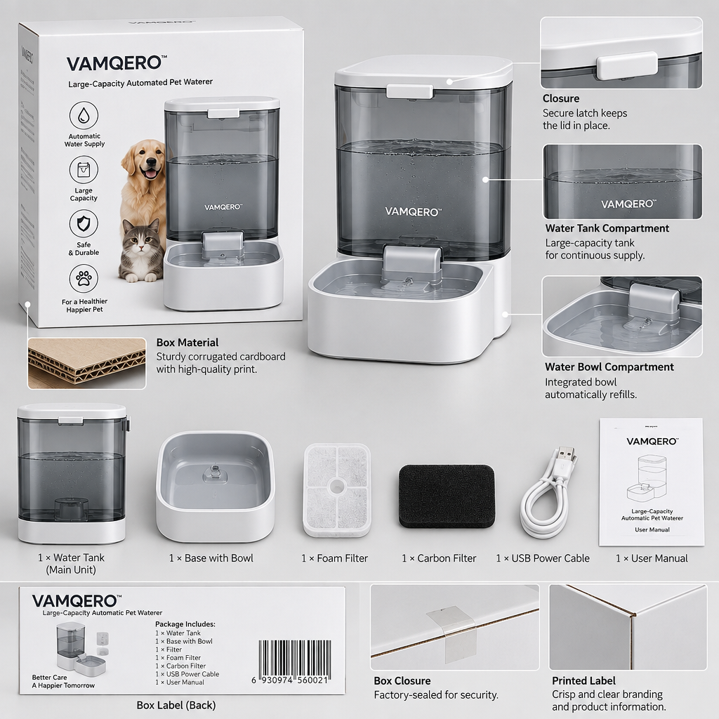 VAMQERO™ Large-Capacity Automatic Pet Waterer image 6