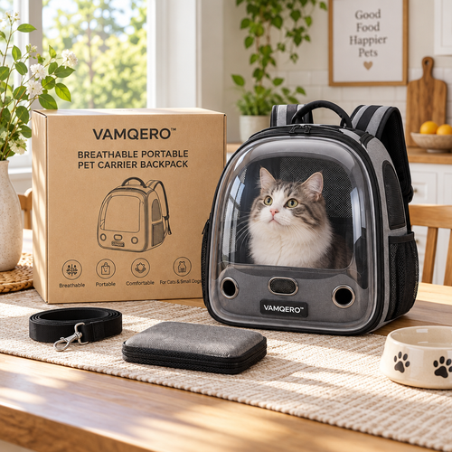 VAMQERO™ Breathable Portable Pet Carrier Backpack image 2