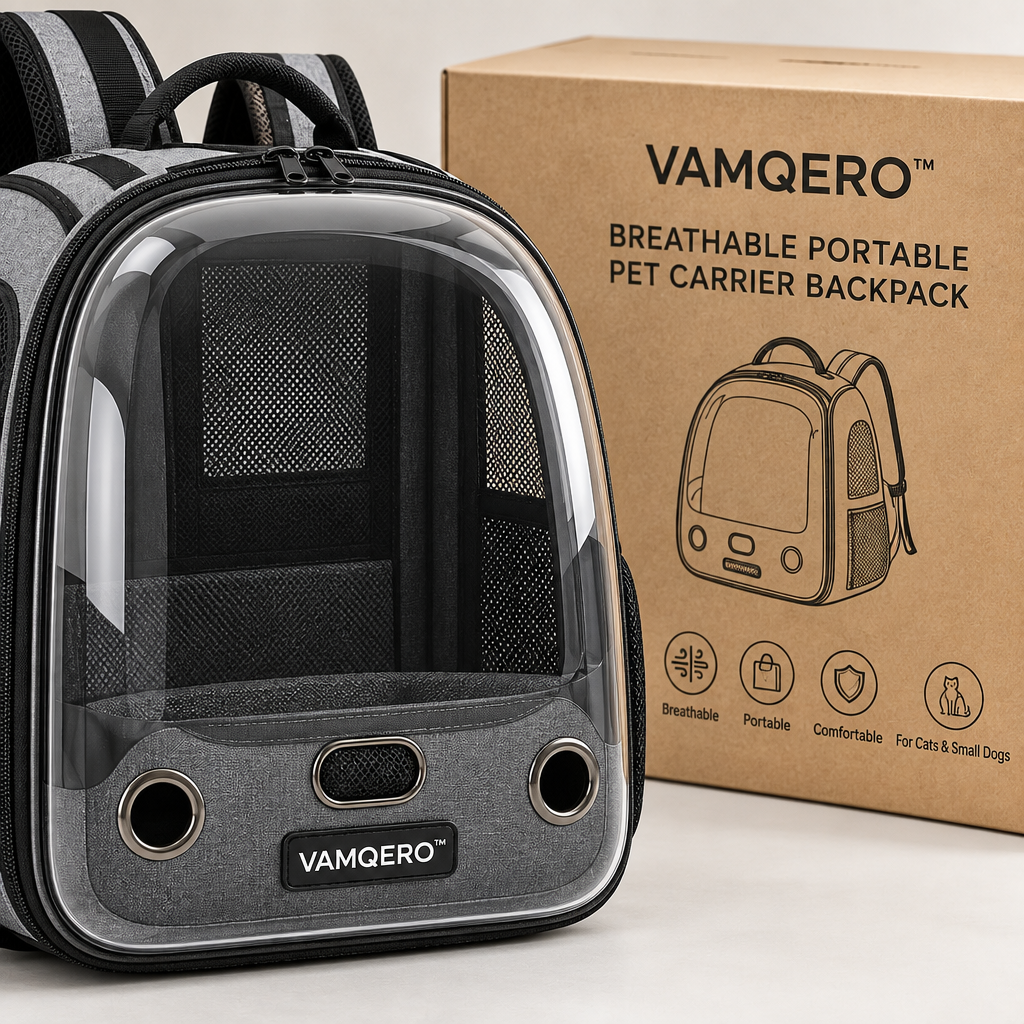 VAMQERO™ Breathable Portable Pet Carrier Backpack image 3