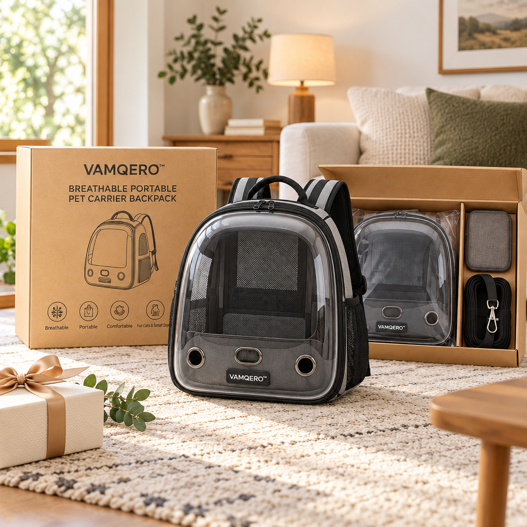VAMQERO™ Breathable Portable Pet Carrier Backpack image 5