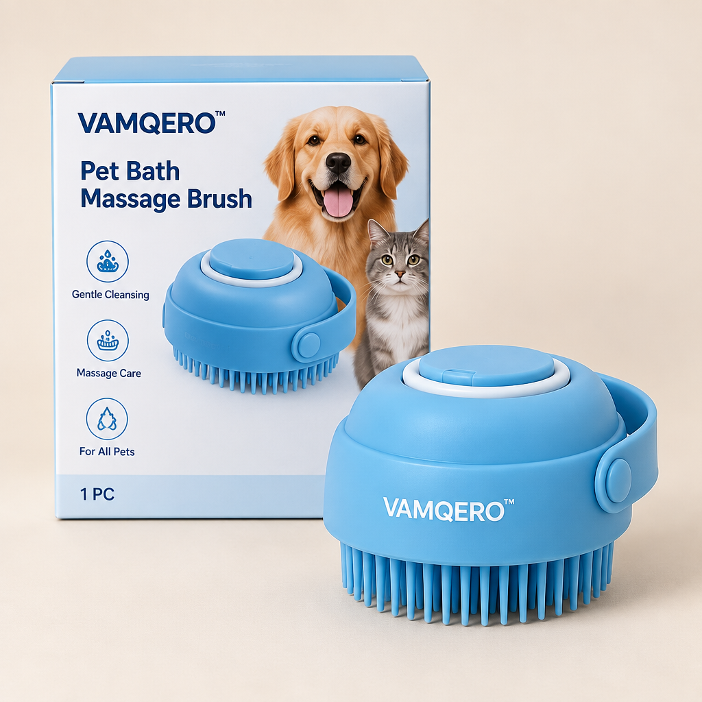 VAMQERO™ Pet Bath Massage Brush primary image