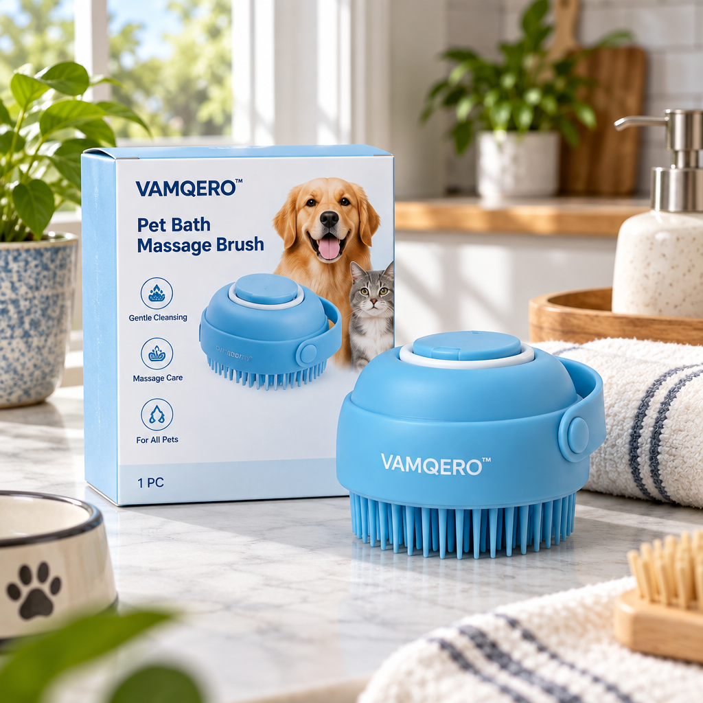 VAMQERO™ Pet Bath Massage Brush image 2