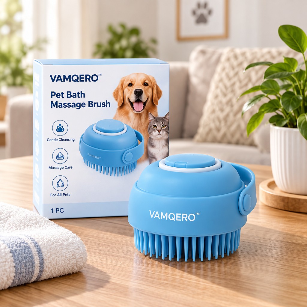 VAMQERO™ Pet Bath Massage Brush image 5