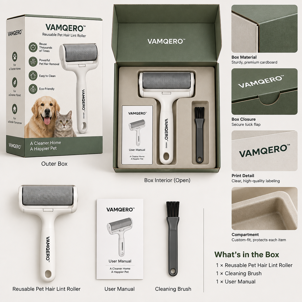 VAMQERO™ Reusable Pet Hair Lint Roller image 6