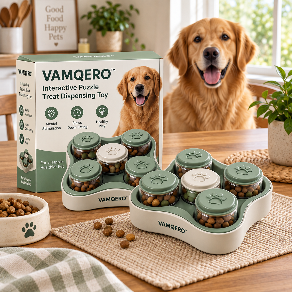 VAMQERO™ Interactive Puzzle Treat Dispensing Toy image 2