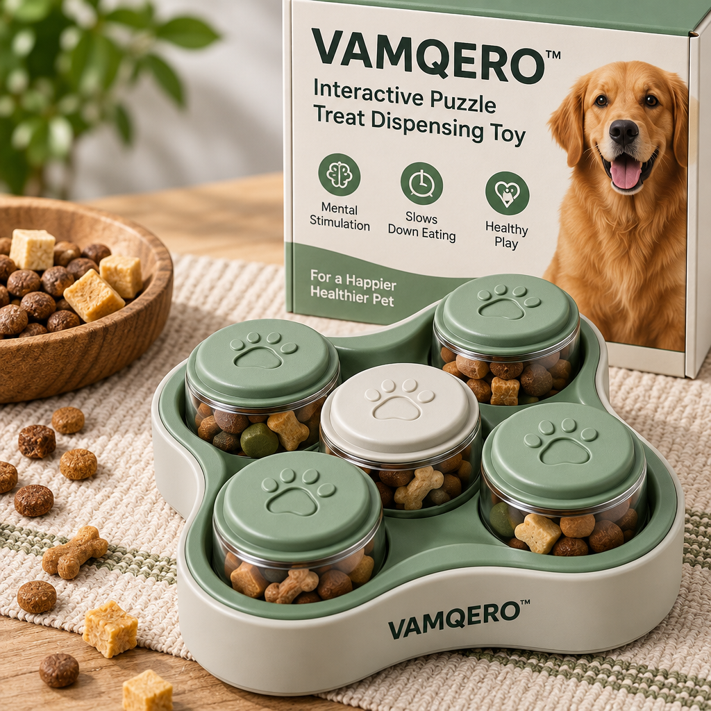 VAMQERO™ Interactive Puzzle Treat Dispensing Toy image 3