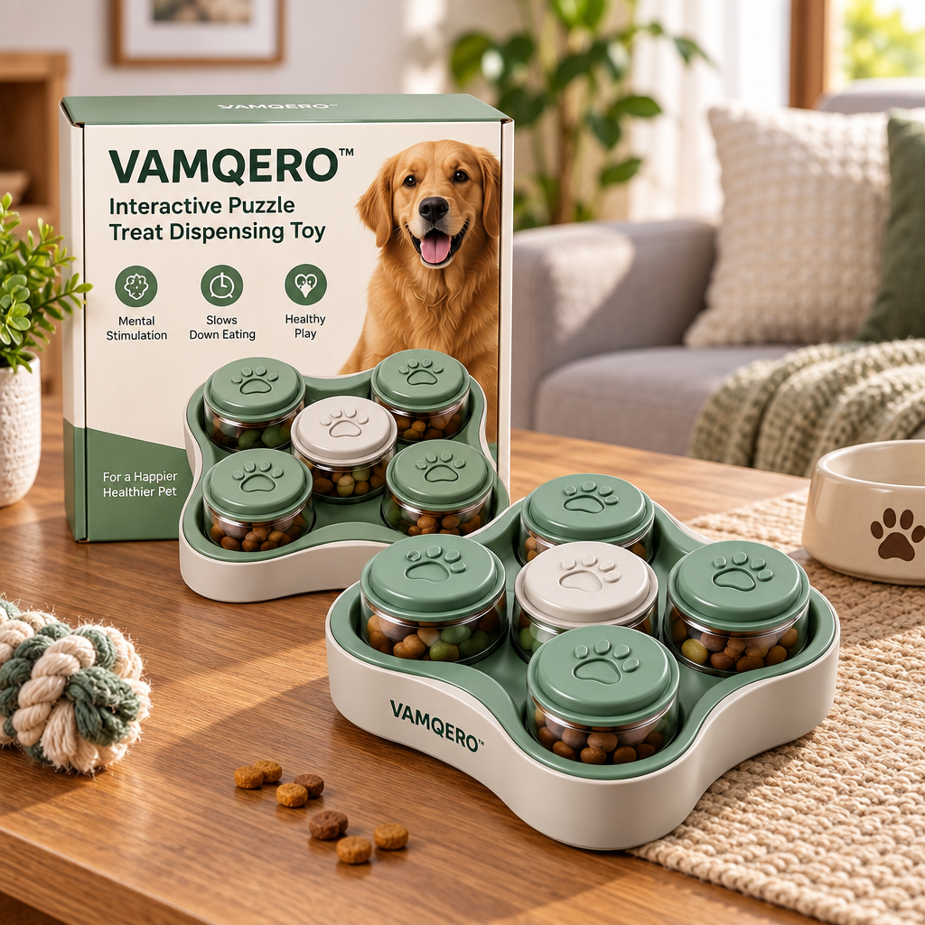 VAMQERO™ Interactive Puzzle Treat Dispensing Toy image 5